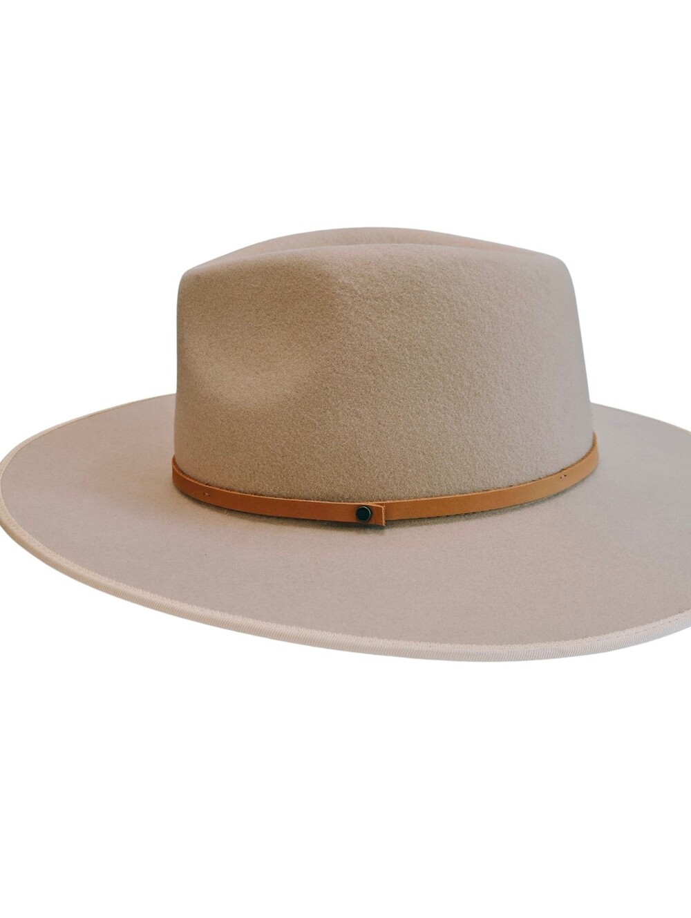 Will + Bear Calloway Cream Wool Wide Brim Fedora Hat M 100% Wool NWT